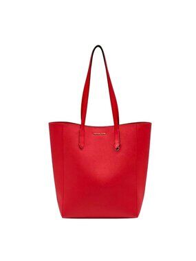 Michael Kors Red Vincent Large Saffiano Leather Tote Bag